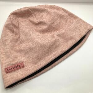 Turtle Fur Womens Pink Heathered Fleece Lined Beanie OS Ski Outdoors Gorpcore